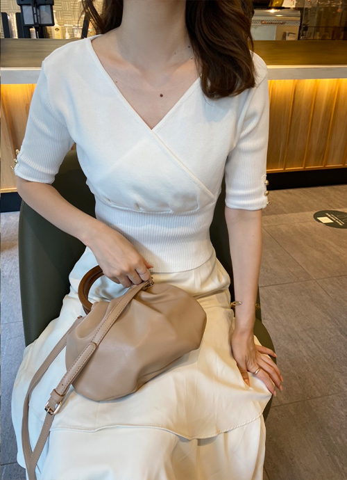 cache coeur blouse