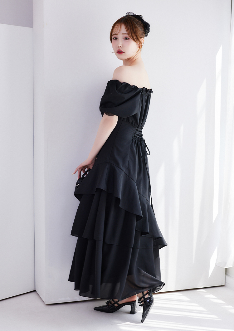 イレヘムティアードロングワンピース