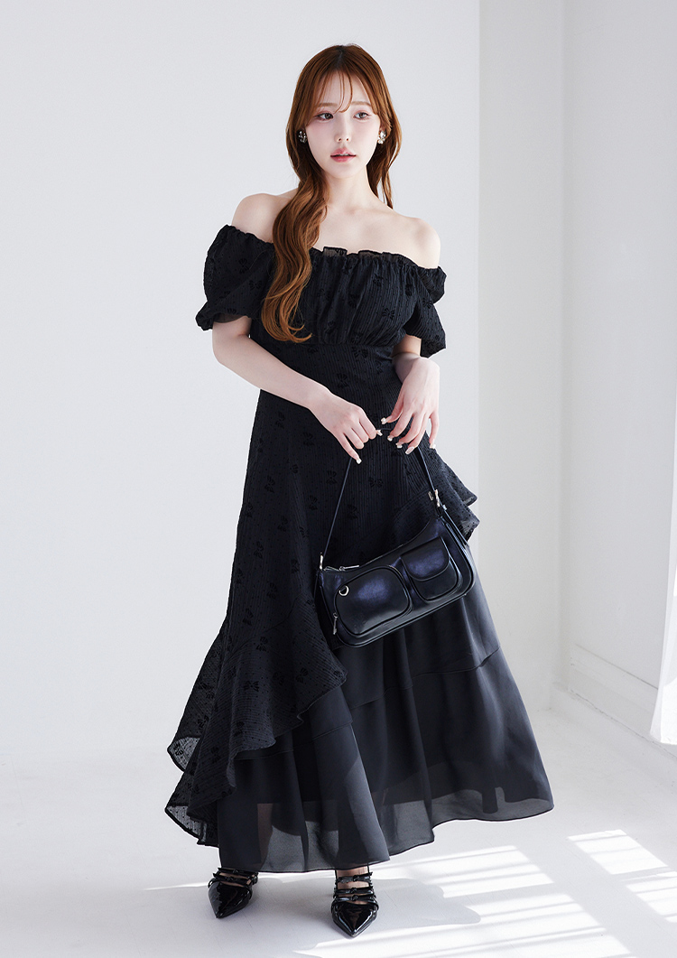 イレヘムティアードロングワンピース