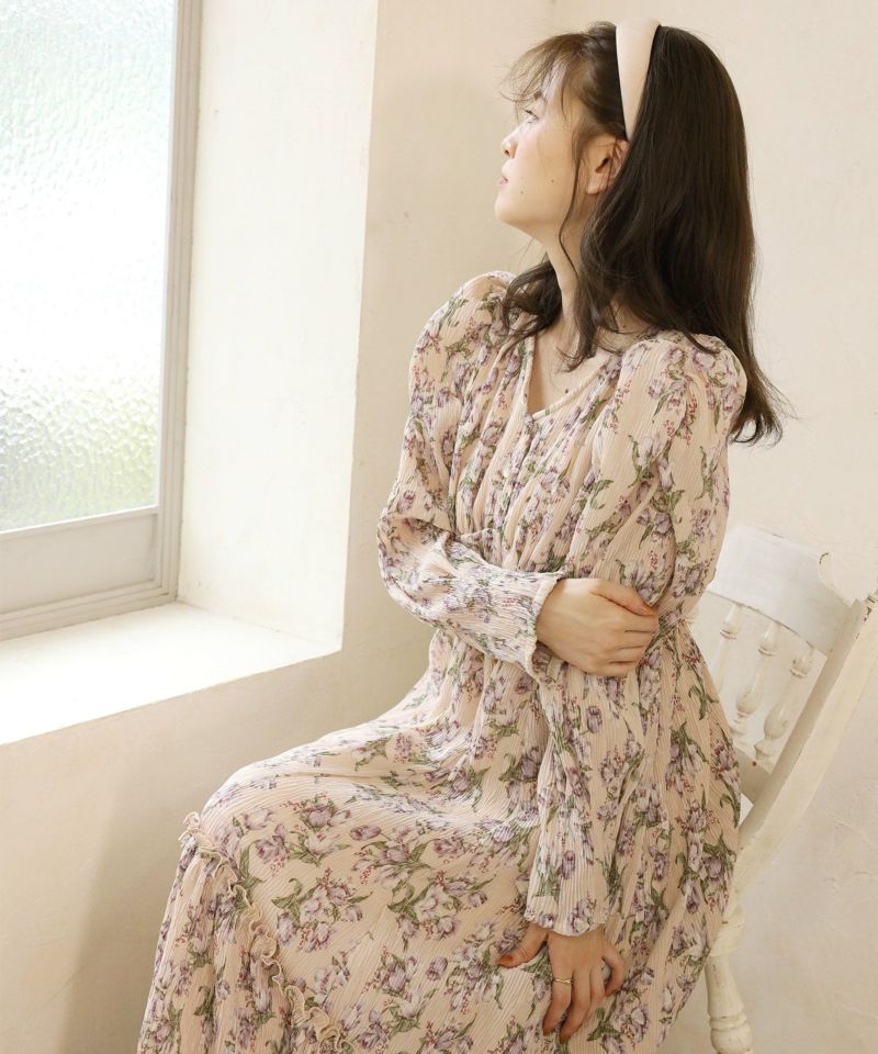 Cherie Chuu Pleats Flower Onepiece レディースファッション通販のワンアフターアナザーナイスクラップ One After Another Nice Claup