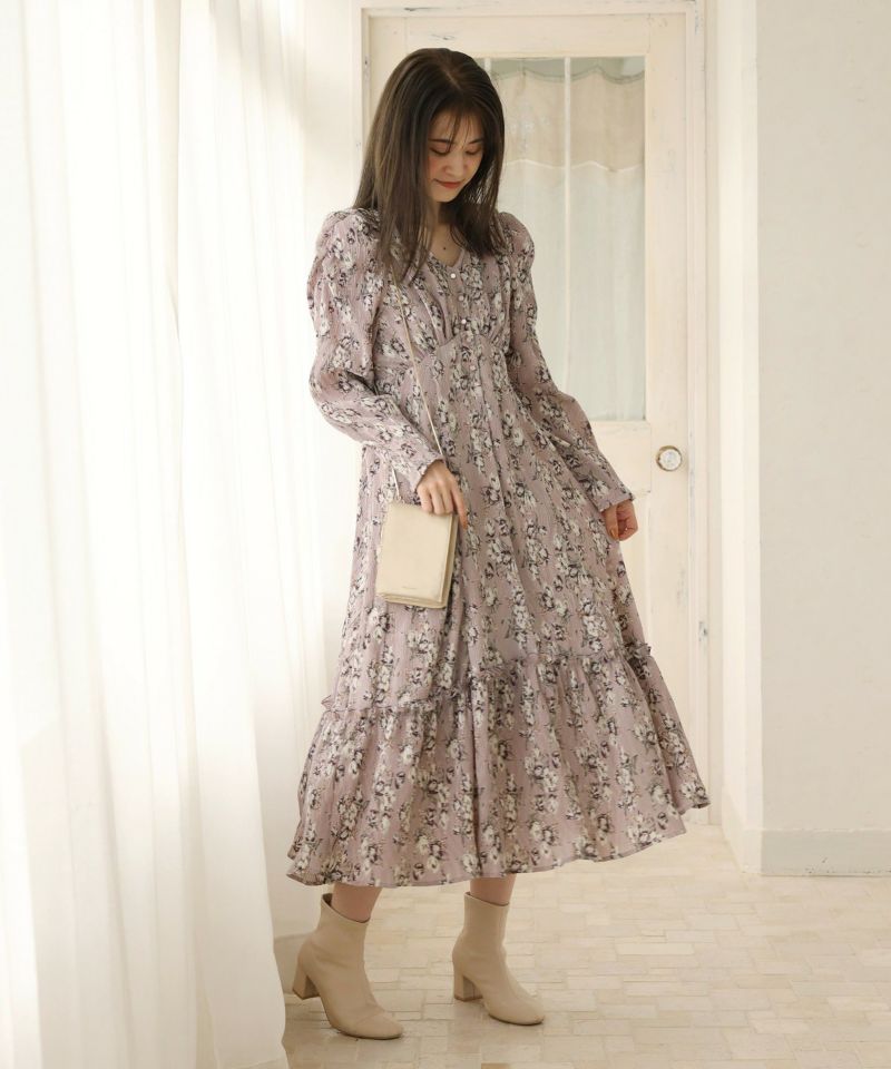 Cherie Chuu Pleats Flower Onepiece レディースファッション通販のワンアフターアナザーナイスクラップ One After Another Nice Claup