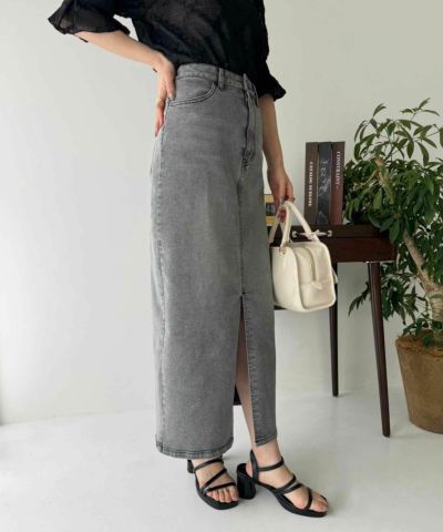 OTONA NICE】ストレッチデニムスカート | レディース