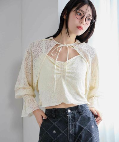 ノエミー NOEMIE キラキラレイヤード風セーラーセットアップ