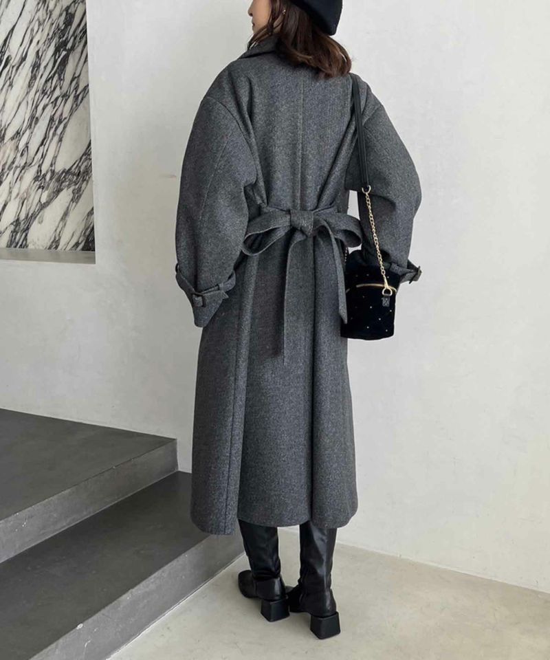 WEB限定】【サイズ展開あり】ケープ付きロングコート