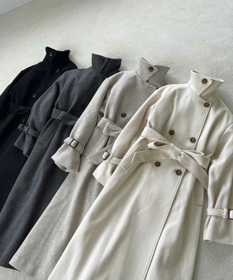 WEB限定】【サイズ展開あり】ケープ付きロングコート