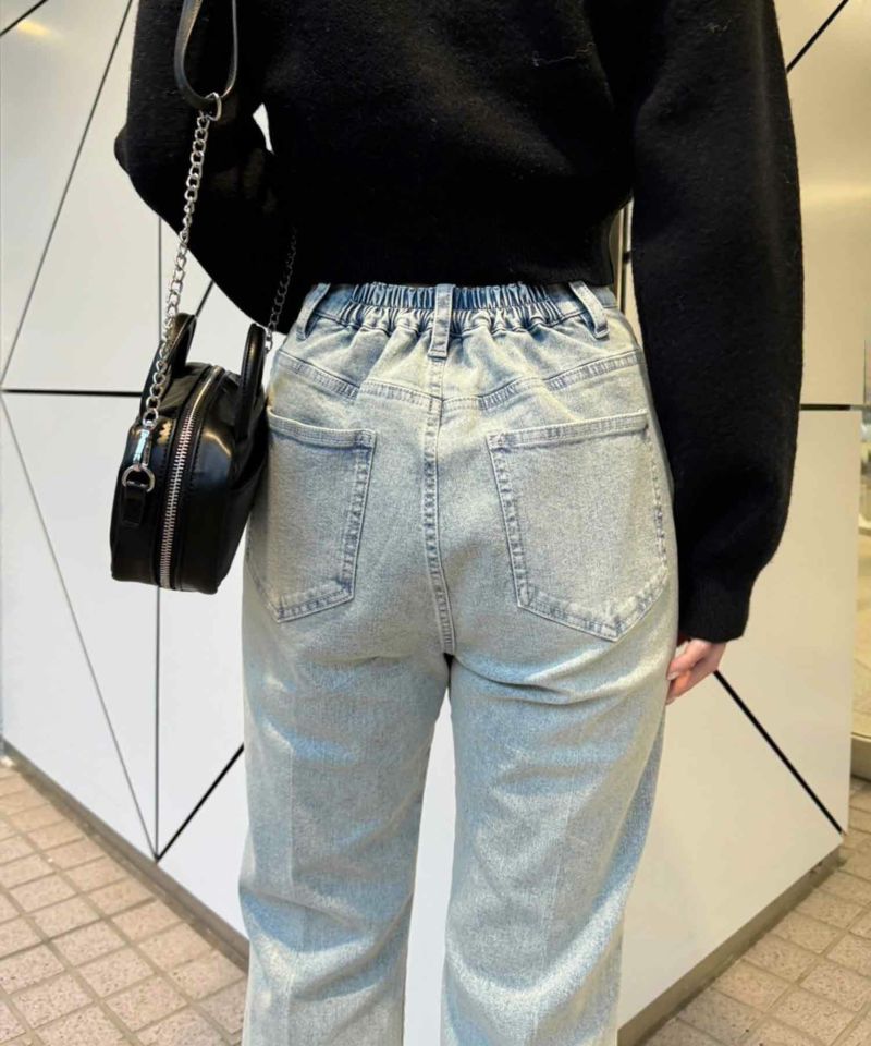 センタープレスデニムパンツ | レディースファッション通販の