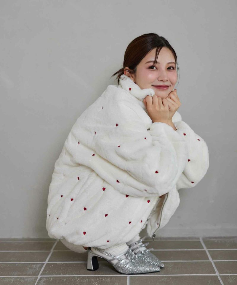 continuer de NICE CLAUP/フェイクラビットファーブルゾン｜NICE