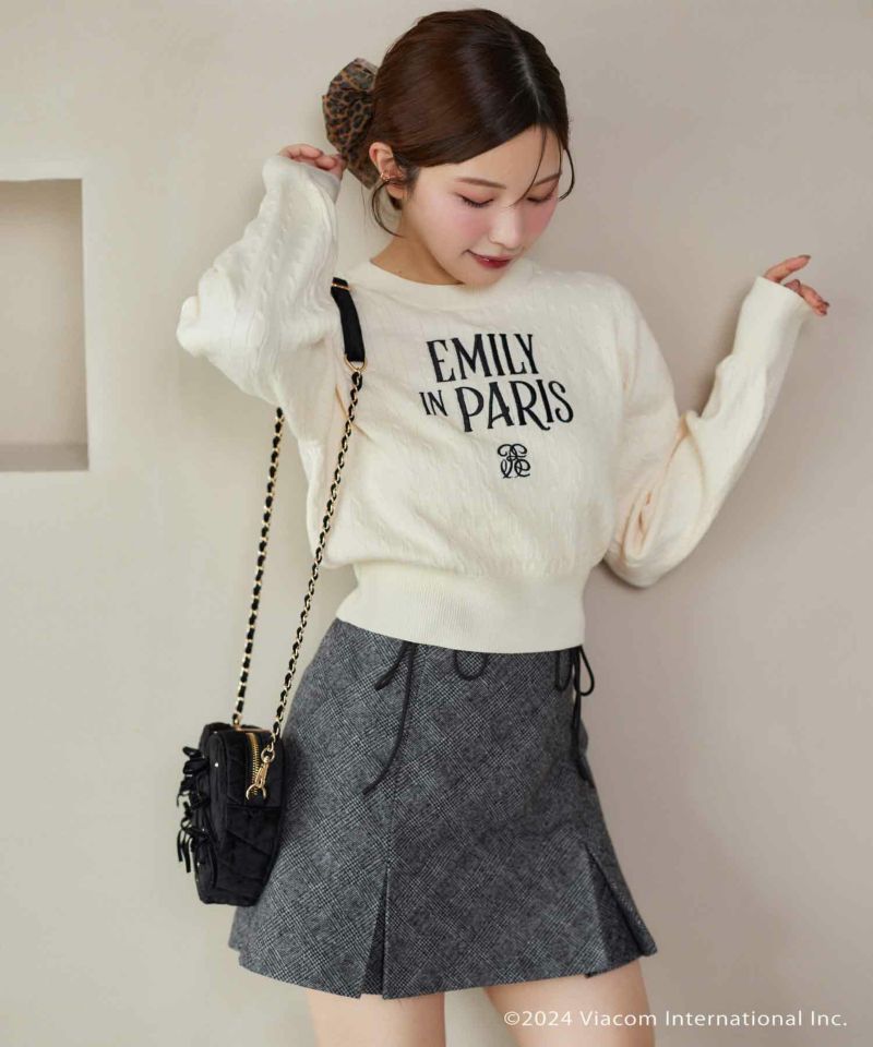 EMILY IN PARIS × one after another NICECLAUP 】ロゴ刺繍 EMILY IN PARIS × one after another NICECLAUP 】ロゴ刺繍
