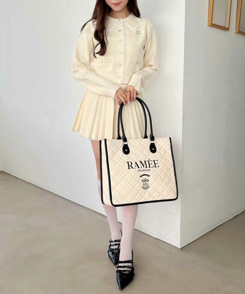 WEB限定】キルティング刺しゅう入りトートBAG | レディース