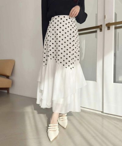 ブーケ刺繍イレヘムスカート【期間限定価格】 | レディース服