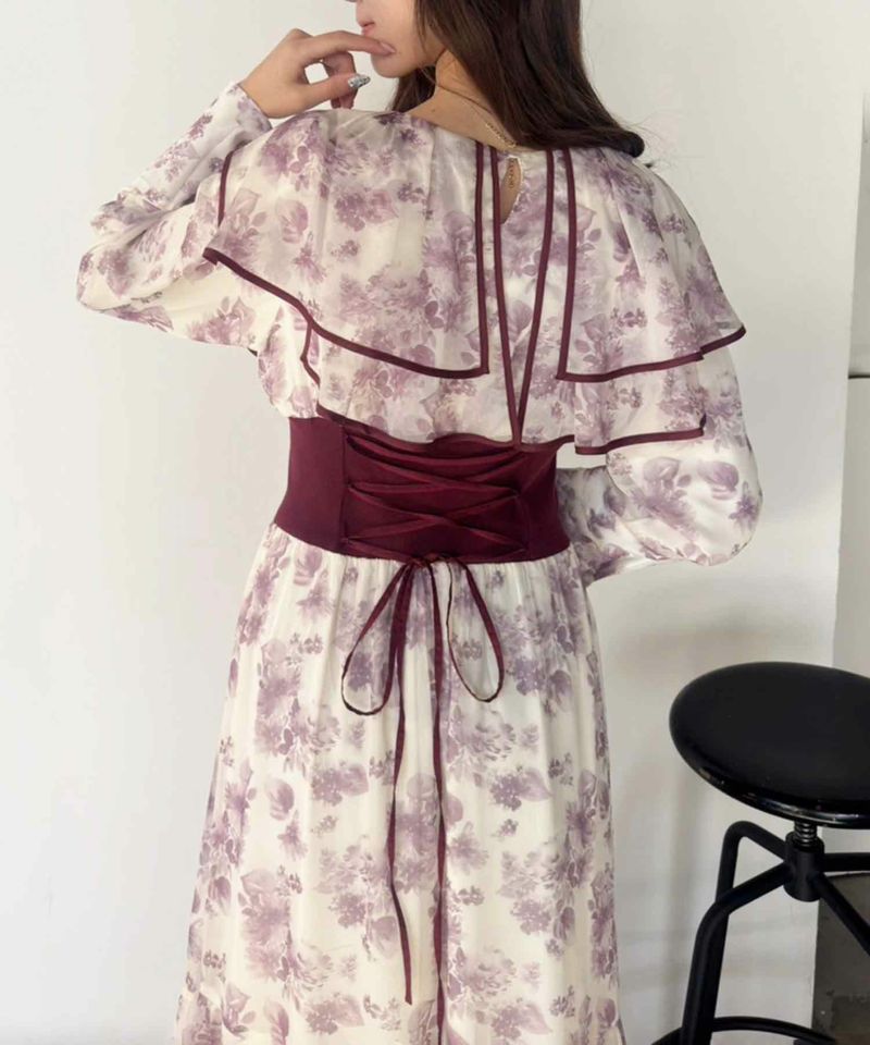 花柄フリルワンピース | レディースファッション通販のワン 花柄フリルワンピース | レディースファッション通販のワン