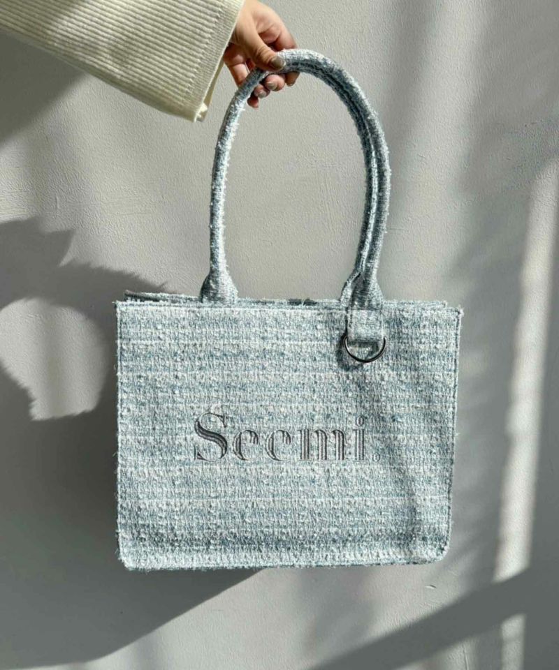 Seemi. by NICE CLAUP】ロゴ刺しゅうトートBAG | レディース