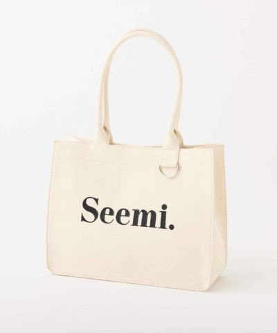 Seemi. by NICE CLAUP】ロゴ刺しゅうトートBAG | レディース