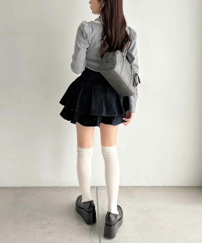 one after another NICE CLAUP｜ティアードフリルミニスカート