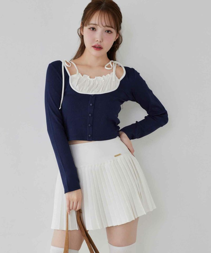 サイズ展開あり】プレートプリーツミニスカート | レディース