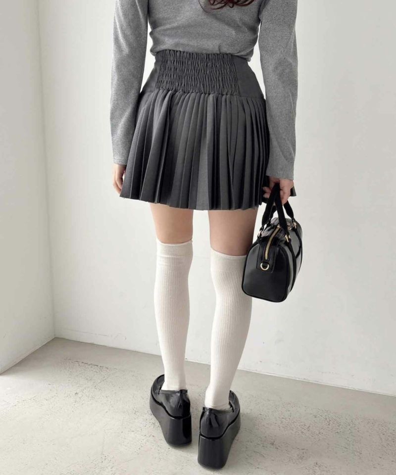 サイズ展開あり】プレートプリーツミニスカート | レディース