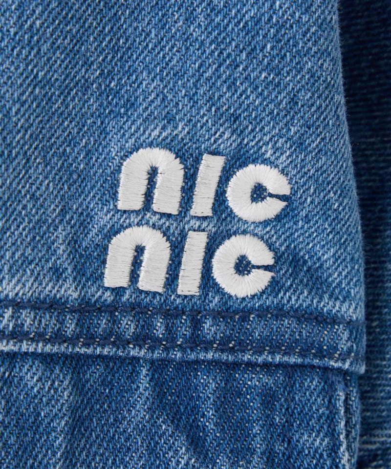one after another NICE CLAUP デニムジャケット ロゴ刺しゅうデニムジャケット | レディースファッション通販の