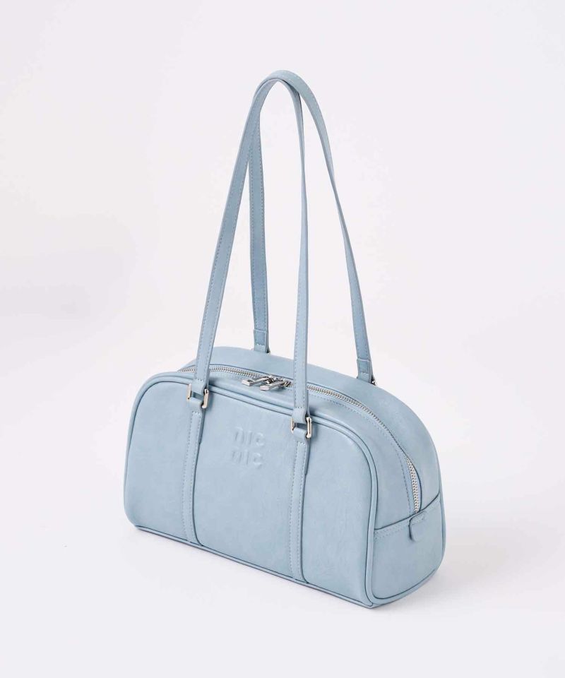 エンボスロゴスクエアボストンBAG | レディースファッション通販