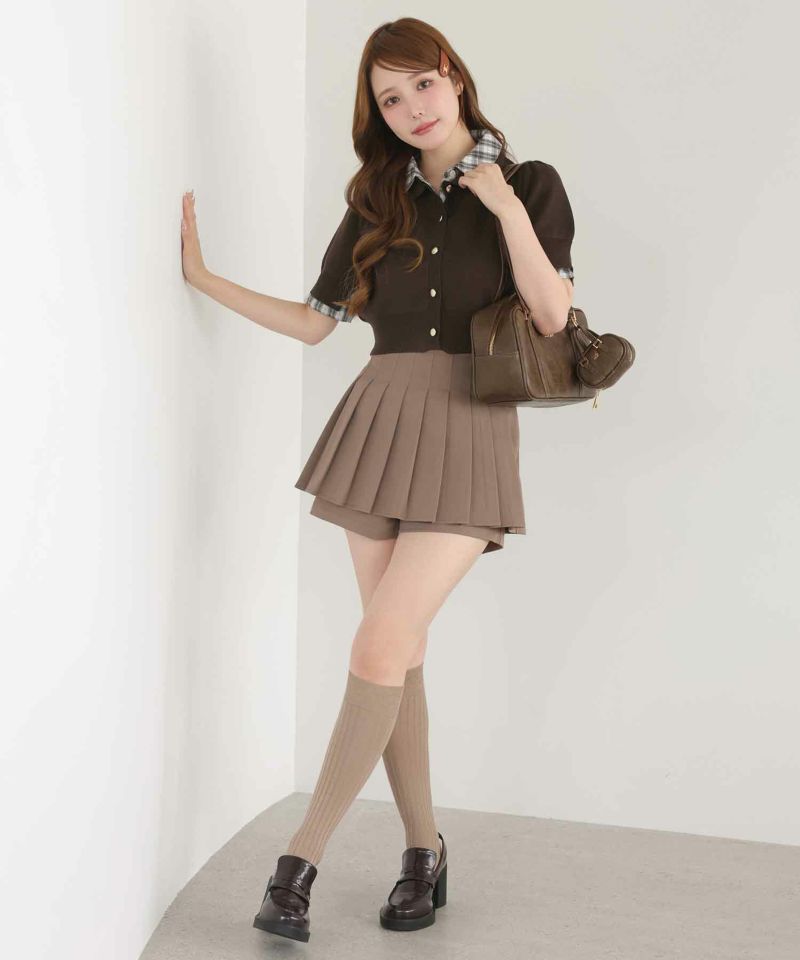 Carette Docking Shirt Dress S グレー田村アナ着用 ニットセットアップ | レディースファッション通販のワン