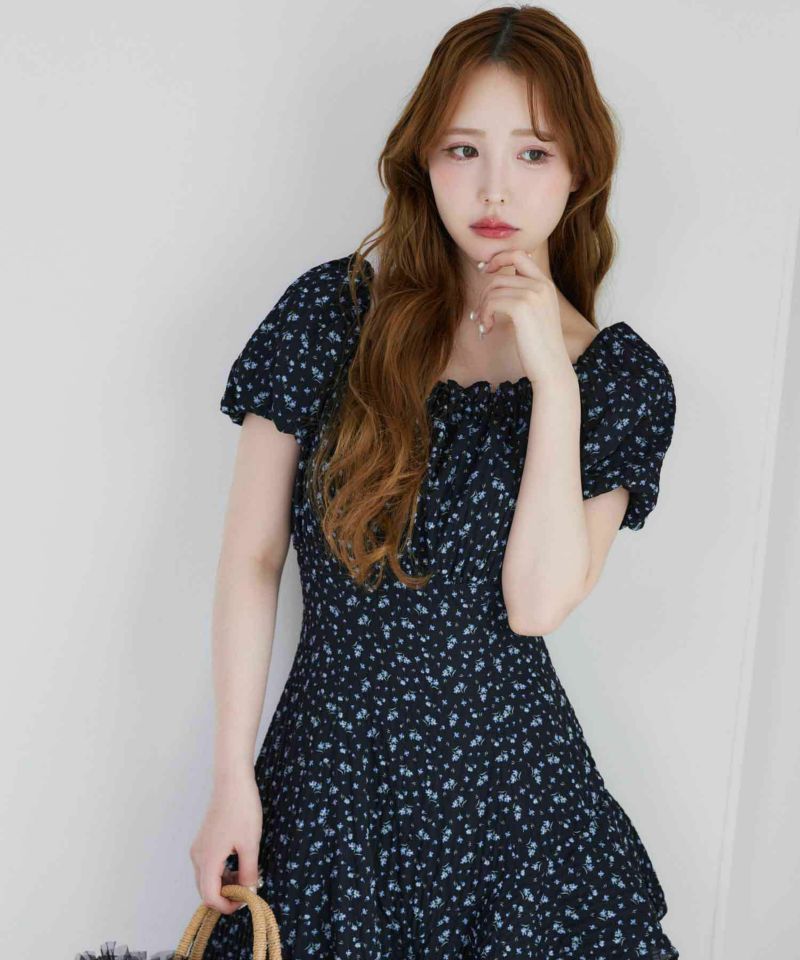 Black collection】イレヘムティアードロングワンピース