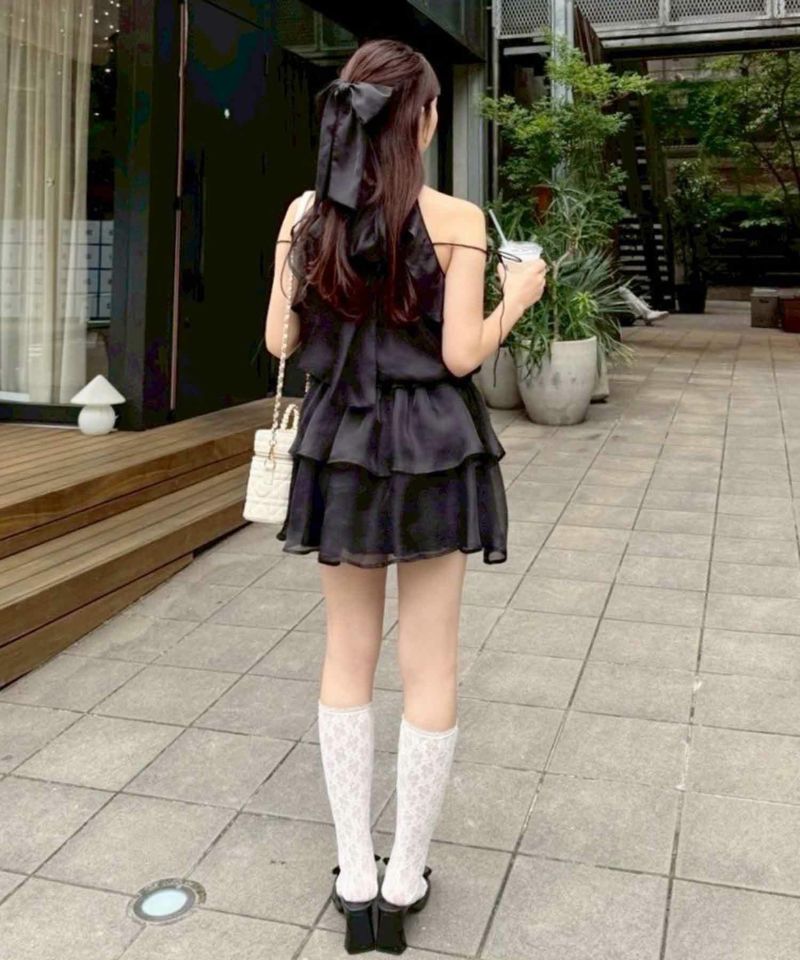適切な価格 Black collection】フリルミニワンピース レディース | 犬服・アクセサリー