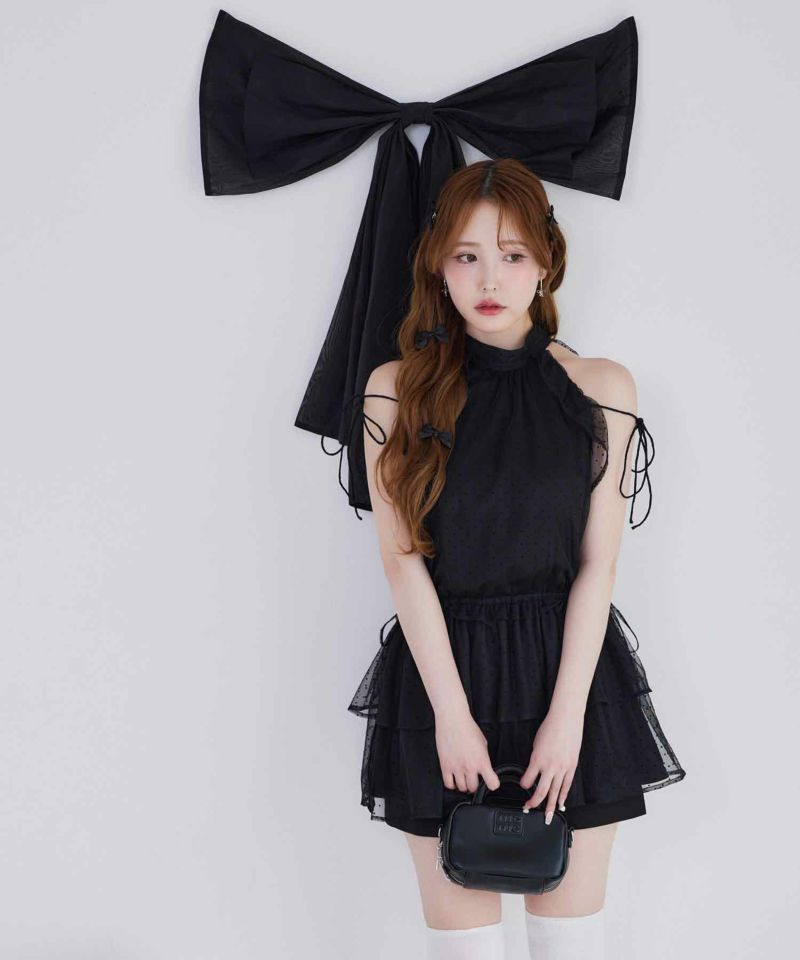 Black collection】フリルミニワンピース | レディース