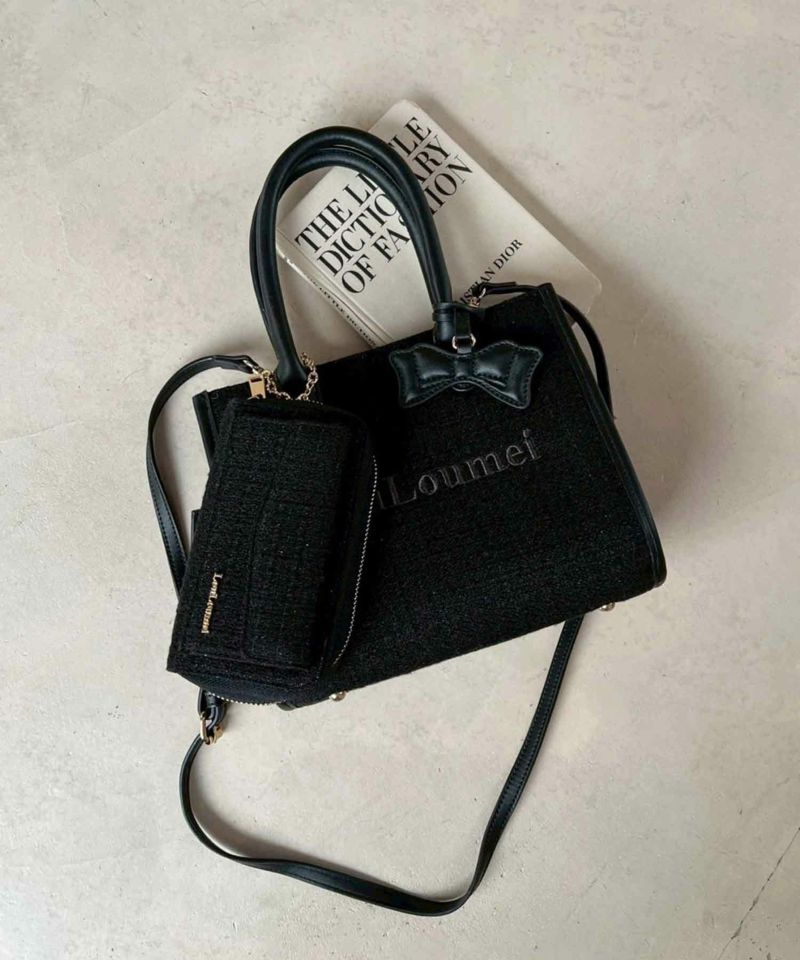 LouLoumei】ツイードミニトートBAG | レディースファッション