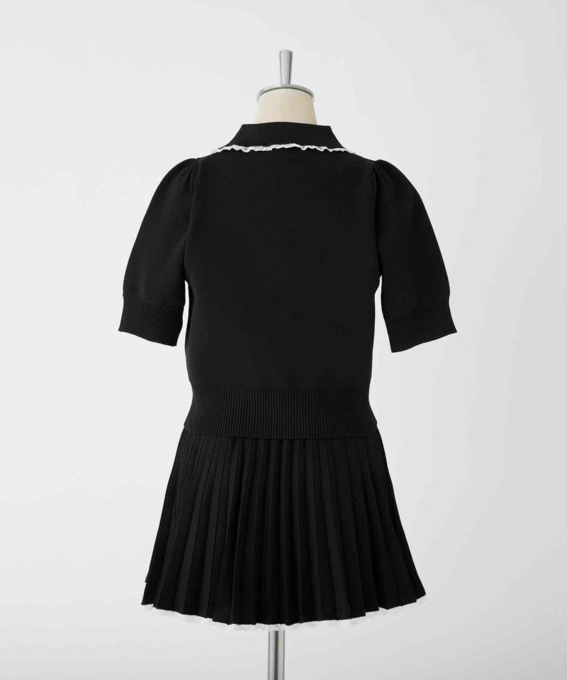 3ピースニットセットアップ(トップス＆ボトムセット