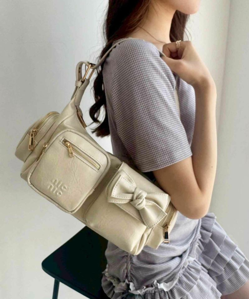9809オードリーおまとめ商品 リボンポケット付きBAG | レディースファッション通販のワン