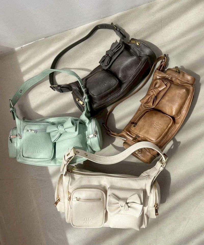 9809オードリーおまとめ商品 リボンポケット付きBAG | レディースファッション通販のワン