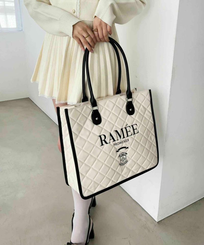 再予約】【WEB限定】キルティング刺しゅう入りトートBAG