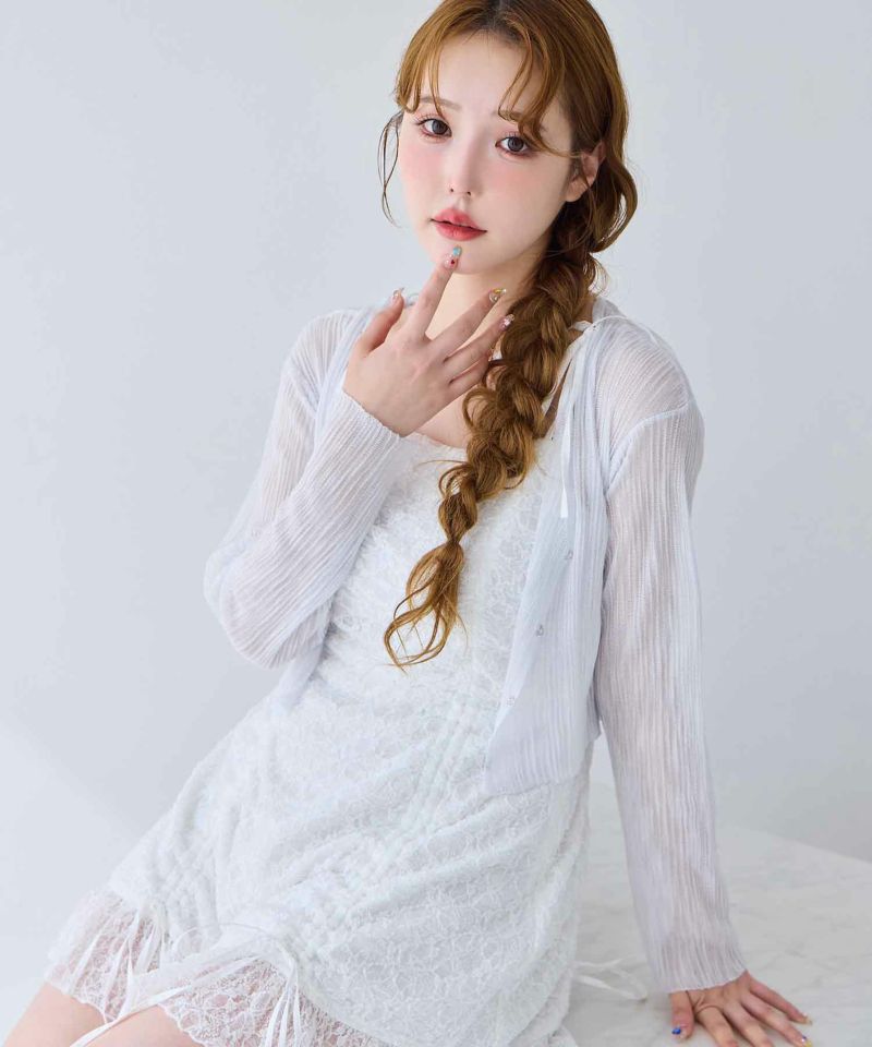 美品 NICE CLAUP ドロストチュニックワンピース one after another NICE CLAUP/【one after another】ドロスト