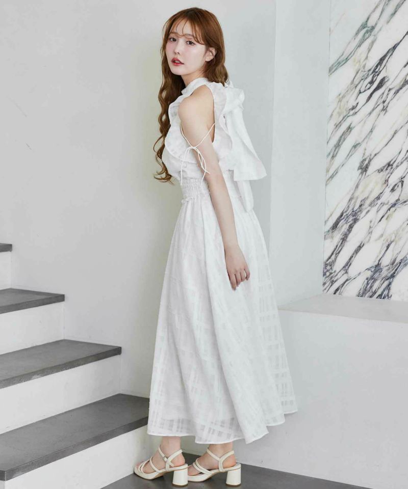 ファッションなデザイン Fluffy Romance collection】アメスリロングワンピース ワンピース