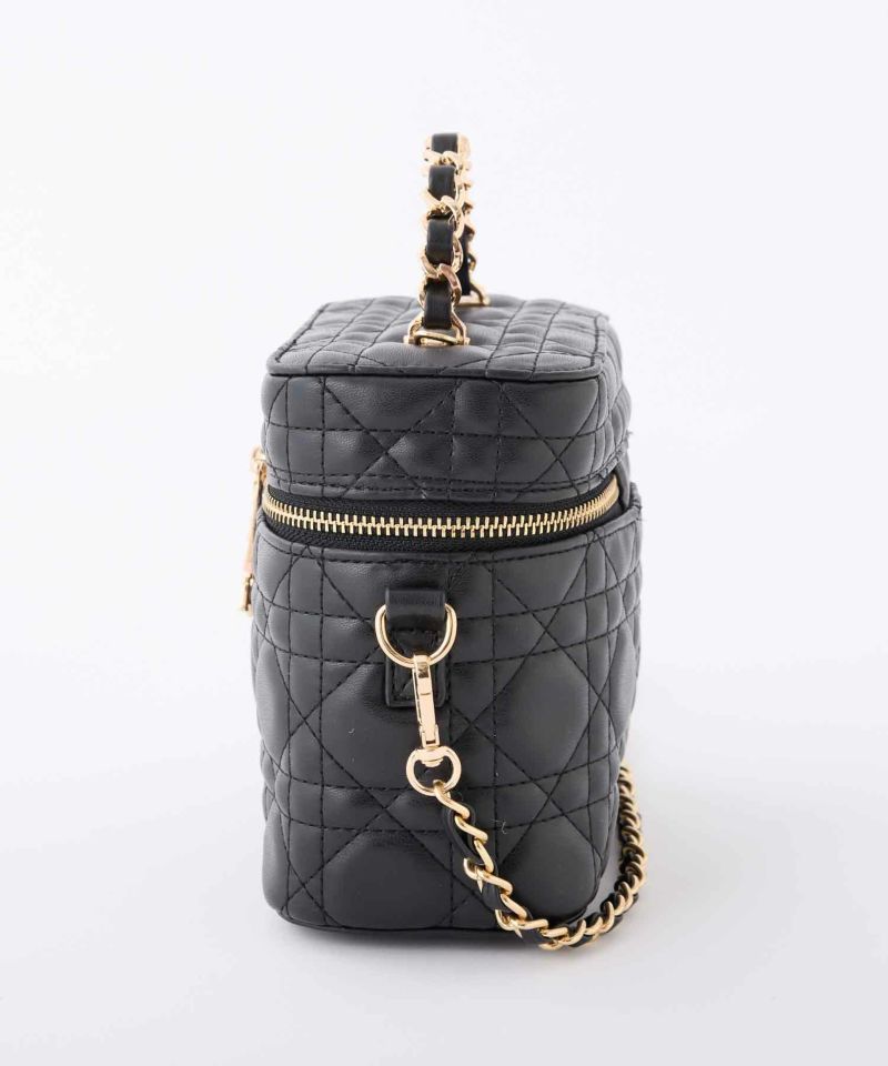 ナイスクラップ チャーム付きキルティングバニティバッグ アイボリー チャーム付きキルティングバニティBAG | レディースファッション