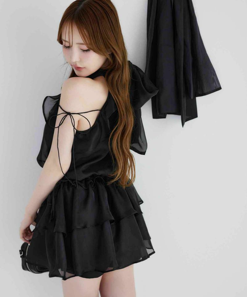 NICE CLACP フリルミニワンピース 新色追加】【再々予約】【Black collection】フリルミニ