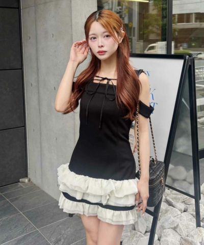 one after another NICE CLAUP ワンピース 「Black collection