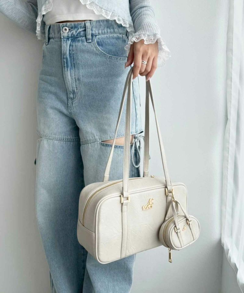 ✩超美品✩ PRIMA CLASSE ミニボストンバッグ PVC チャーム付き pm-s020-6001.jpg