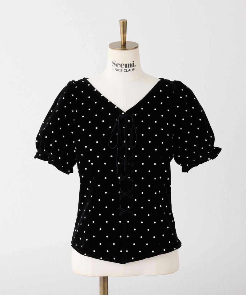 tシャツ 「Seemi.」レーストップス レディース Seemi.】レーストップス | Seemi.by NICE CLAUP(シーミーバイ